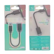 miniatura Cable OTG Tipo C a USB Negro - Adaptador de 20 cm para conexión rápida 5