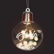 miniatura Pack Bolas de Navidad con led personalizadas 8cm 4