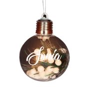miniatura Pack Bolas de Navidad con led personalizadas 8cm 1
