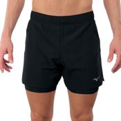 miniatura Imagen SHORT MIZUNO CORE 5,5 INCHES 2 EN 1 NEGRO J2GBC510-09 PANTALON RUNNING CON MALLA HOMBRE