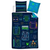miniatura Funda Nórdica Reversible y Funda Cojín Minecraft para Cama 90-105cm Microfibra 1
