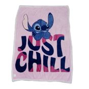 miniatura Manta Aymax Coralina Sherpa Lilo y Stitch Just Chill Rosa 130x170cm 3