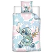 miniatura Funda Nórdica Reversible y Funda Cojín Lilo y Stitch para Cama 90-105cm Policotton 1