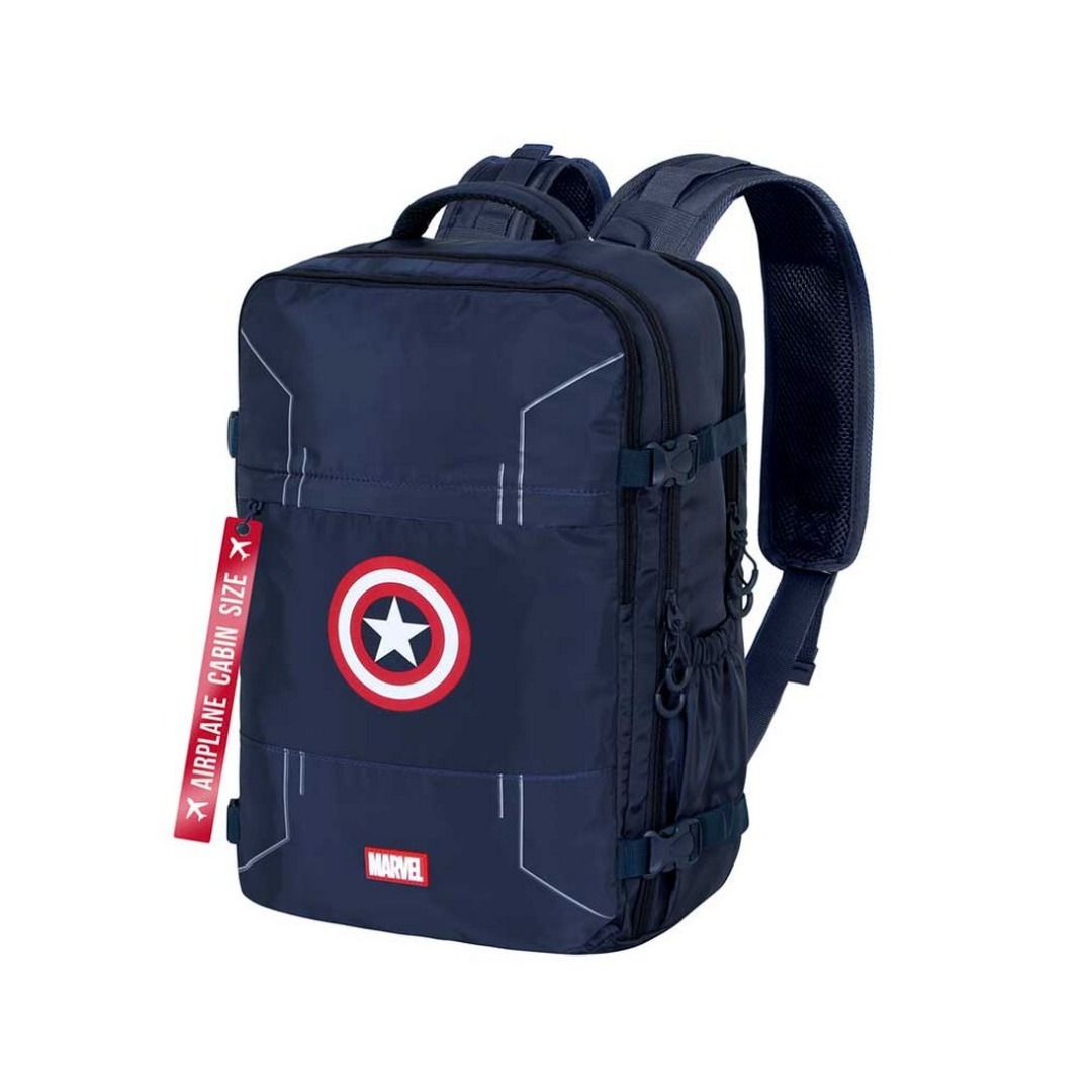 Mochila Viaje Cabina Avión Marvel Capitán América 40x25x20cm 1