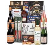 miniatura Lote 14: Cesta de Navidad Abundante con Ibéricos y Cinco Bebidas Selectas 1