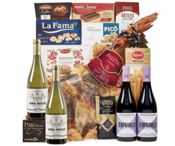 miniatura Lote 18: Cesta de Navidad Elegante con Paleta Curada y Vinos Seleccionados 1