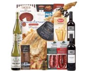 miniatura Lote 20: Cesta de Navidad Elegante con Jamón Curado e Ibéricos Premium 1