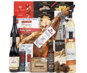 miniatura Lote 22: Cesta de Navidad Jamonera con Paleta Ibérica y Vinos Reserva 1