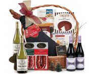 miniatura Lote 42: Cesta de Navidad en Mimbre con Paleta Reserva Duroc y Vinos 1