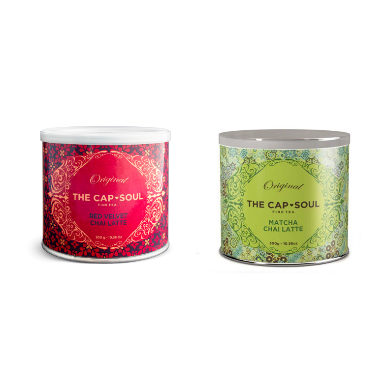 Pack de 1 Matcha Chai Latte y 1 Red Velvet Chai Latte