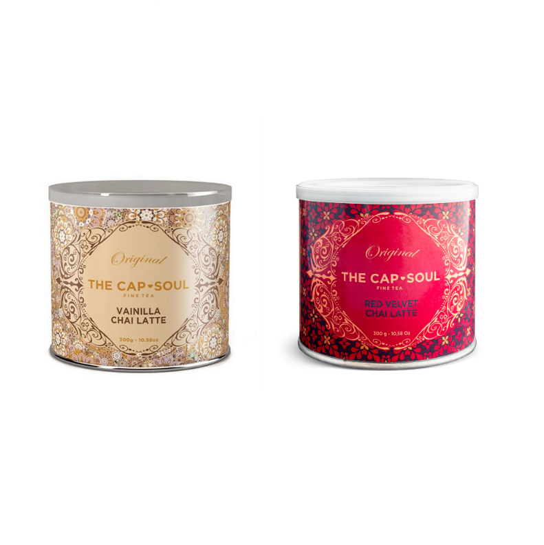 Pack de 1 Vainilla Chai Latte y 1 Red Velvet Chai Latte