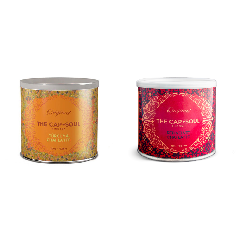 Pack de 1 Red Velvet Chai Latte y 1 Cúrcuma Chai Latte