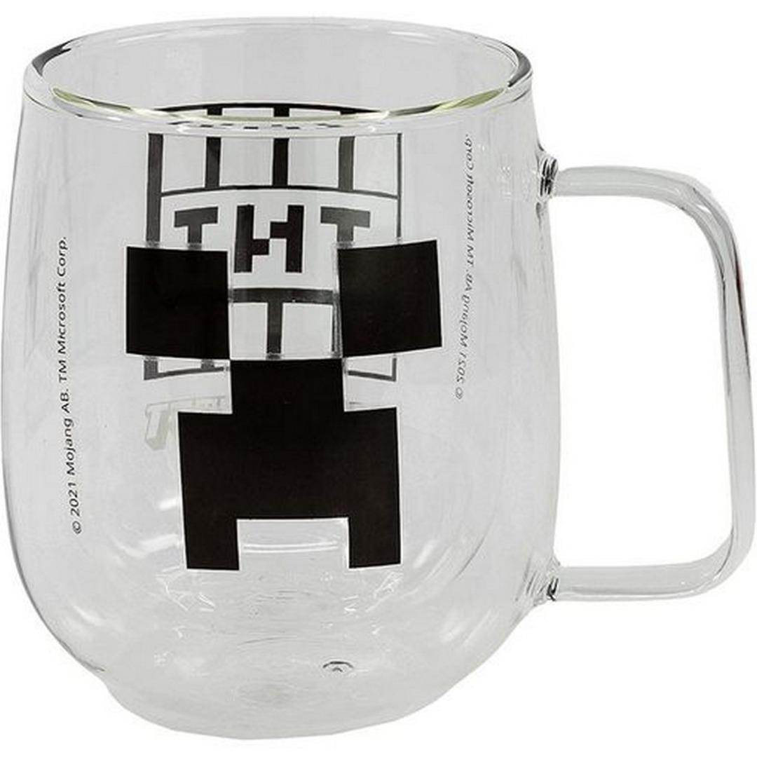 Taza Mug Stor Cristal de Doble Capa Minecraft 290ml 1