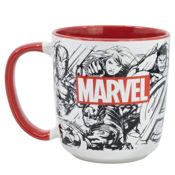 miniatura Taza Mug Cerámica Stor Élite Marvel Pattern Avengers Los Vengadores 380ml 2