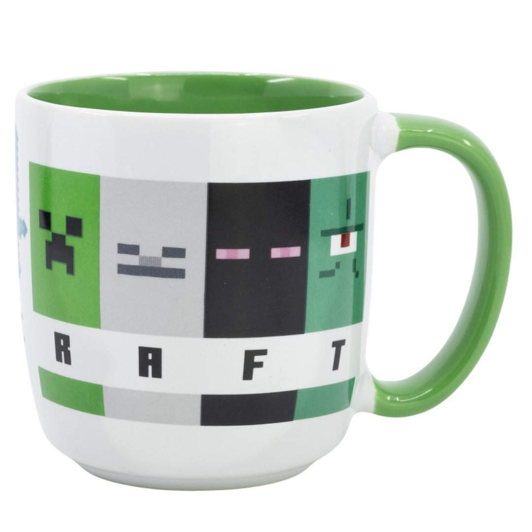 Taza Mug Cerámica Stor Élite Minecraft Squared Pattern 380ml 1