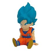 miniatura Figura Hucha Plastoy Dragon Ball Son Goku Super Saiyan Azul 17cm 1
