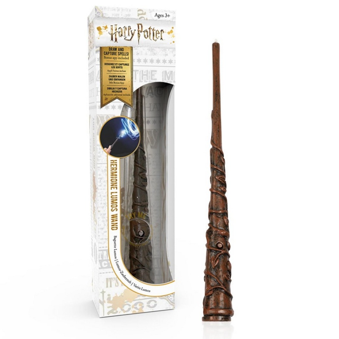 Varita con Luz Harry Potter Graba los Hechizos de Hermione Granger 18cm 1