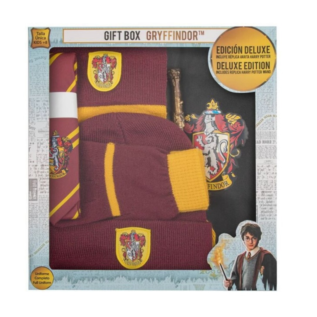Caja Deluxe Harry Potter Gryffindor con Uniforme completo y Varita Bolígrafo Infantil 1