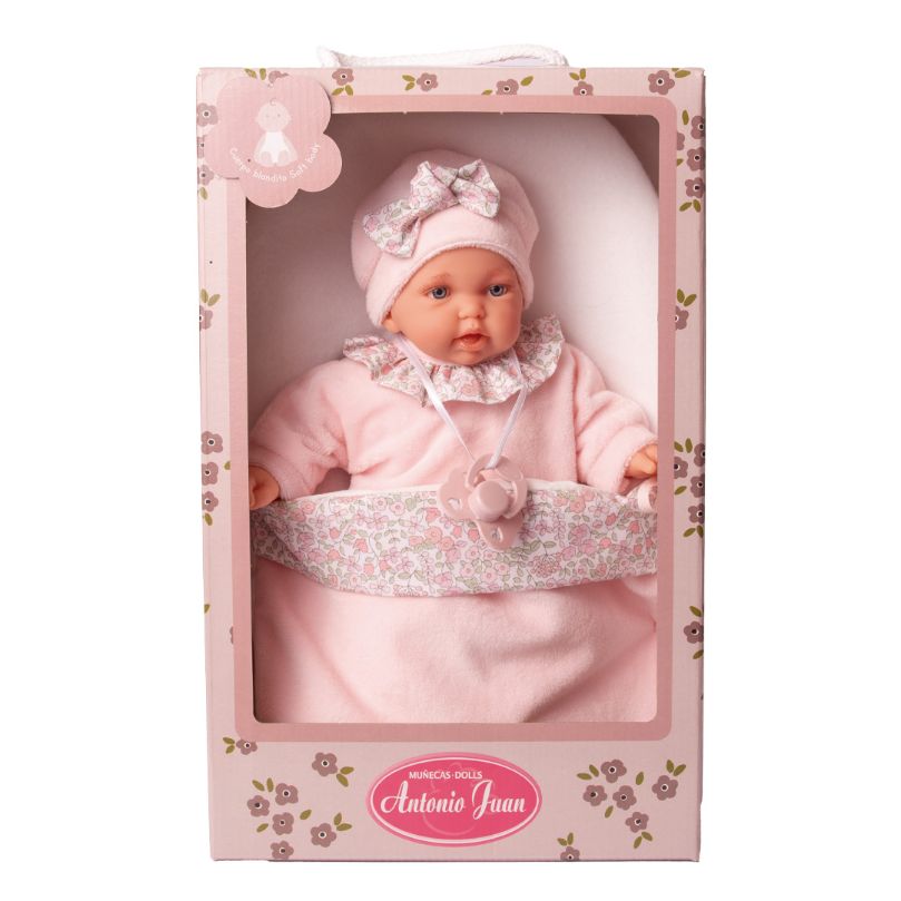 Muñeca con Saquito y Gorro 28cm