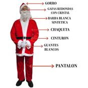 miniatura Disfraz Papá Noel Clásico Traje Santa Claus Adulto 8