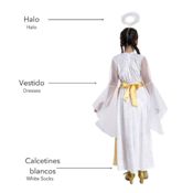 miniatura Disfraz Ángel Celestial Niña 6