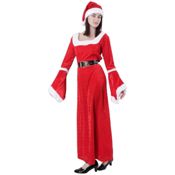 miniatura Disfraz Mamá Noel Terciopelo Rojo 1