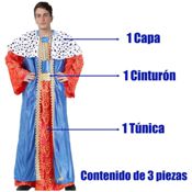 miniatura Disfraz Rey Mago Capa azul Adulto 3