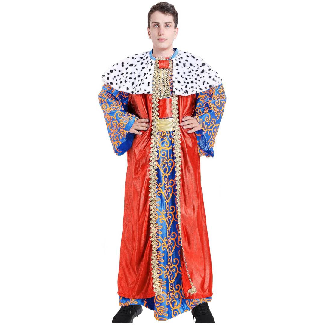 Disfraz Rey Mago Capa roja Adulto 1