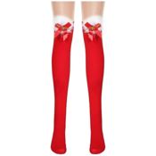 miniatura Disfraz Mamá Noel Poncho Gorro y Medias 5