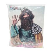 miniatura Conjunto Barba y Peluca Marrón de Rey Mago 2