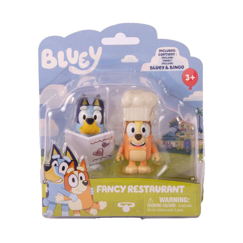 Pack 2 Figuras Bluey Fancy Restaurant