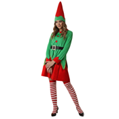 miniatura Disfraz Elfa Navideña Gorro puntiagudo Mujer 1