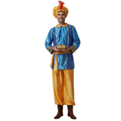 miniatura Disfraz de Paje Azul Real Hombre 1