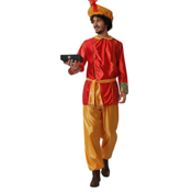 miniatura Disfraz de Paje Rojo Real Hombre 1