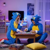 miniatura Pijama Mono Enterizo El Erizo Veloz Adulto 2