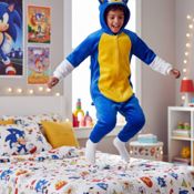 miniatura Pijama Mono Enterizo El Erizo Veloz Infantil 4