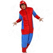 miniatura Pijama Mono Enterizo de Superhéroe Araña Adulto 3