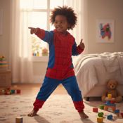 miniatura Pijama Mono Enterizo de Superhéroe Araña Infantil 2