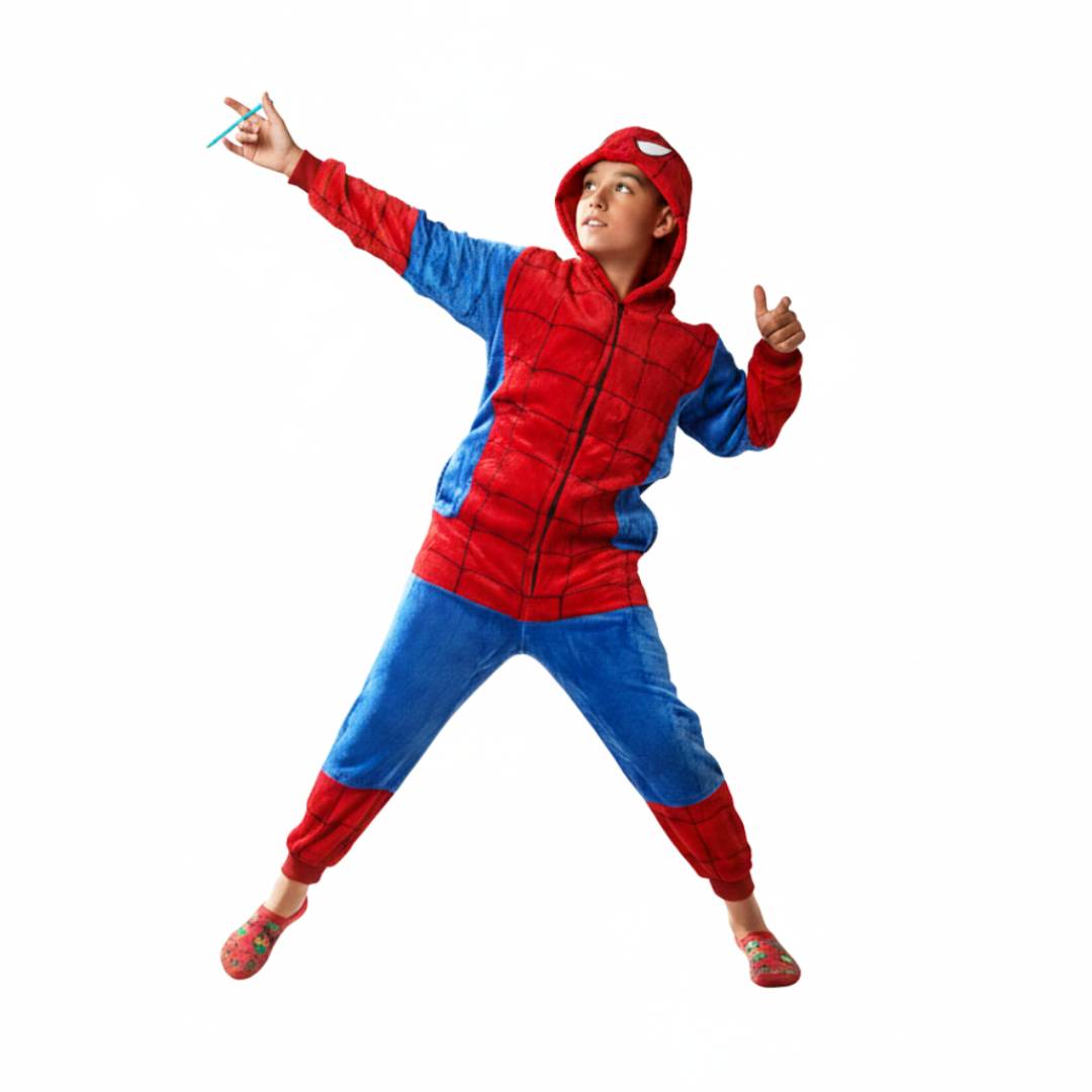 Pijama Mono Enterizo de Superhéroe Araña Infantil 1