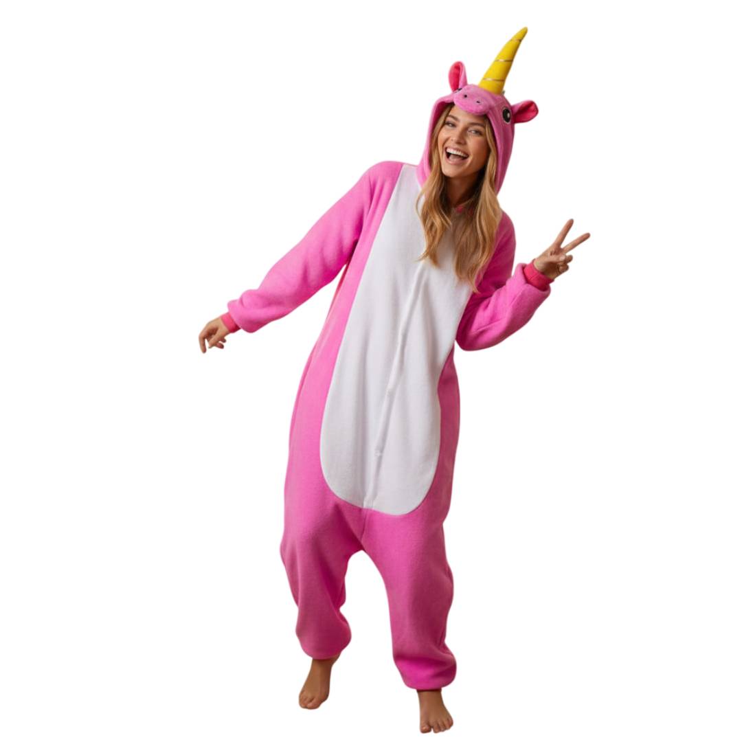 Pijama Mono Enterizo Unicornio Rosa Mujer 1