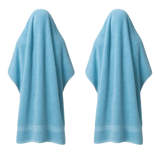 2 Toallas de Baño Grandes 100% Algodón Premium 380 gsm 100x150 cm 1