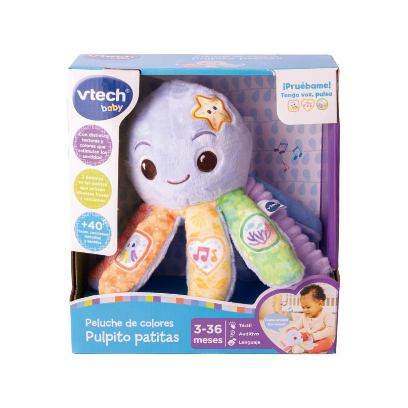 Peluche de colores Pulpito Patitas