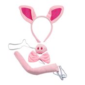 miniatura Conjunto de Cerdito con Diadema Nariz Pajarita y Cola 1