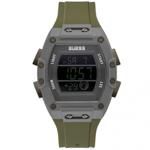 Guess Phoenix Gw0340g3 Reloj De Pulsera Digital Unisex Color Verde