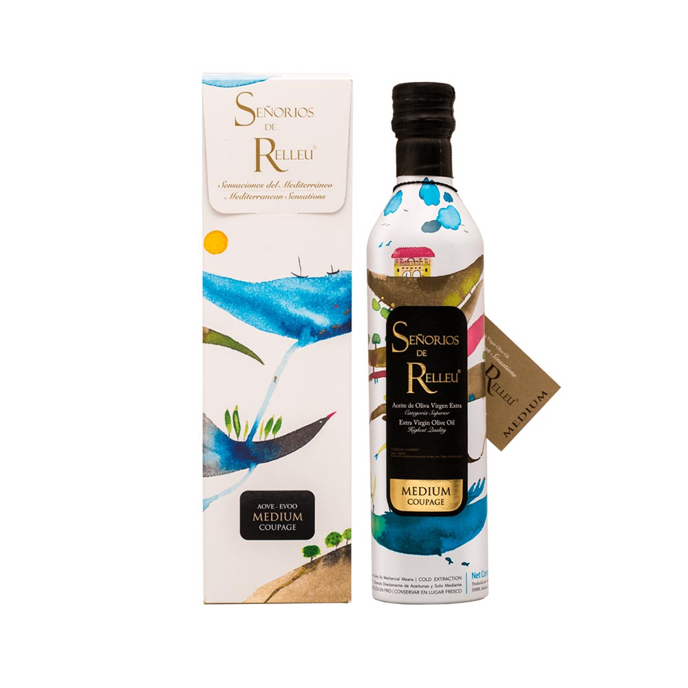 Estuche regalo original Aceite Oliva Virgen Extra Medium - 500 ml Coupage