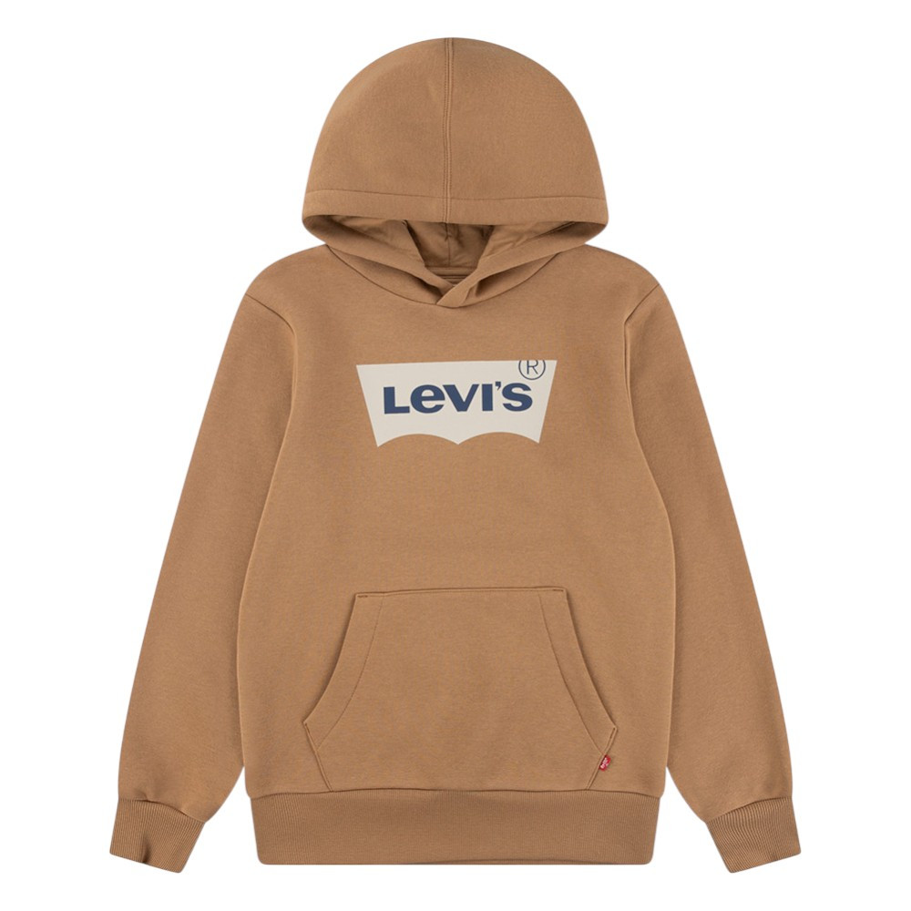 Imagen SUDADERA LEVI´S BATWING SCREENPRINT MARRON HOODIE 9E8778-J62 CON GORRO NIÑO NIÑA