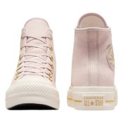 miniatura Imagen ZAPATILLAS CONVERSE CHUCK TAYLOR CTAS LIFT HI PLATAFORMA ROSA FLUSH STONE EGRET DORADO A10431C CASUAL MUJER