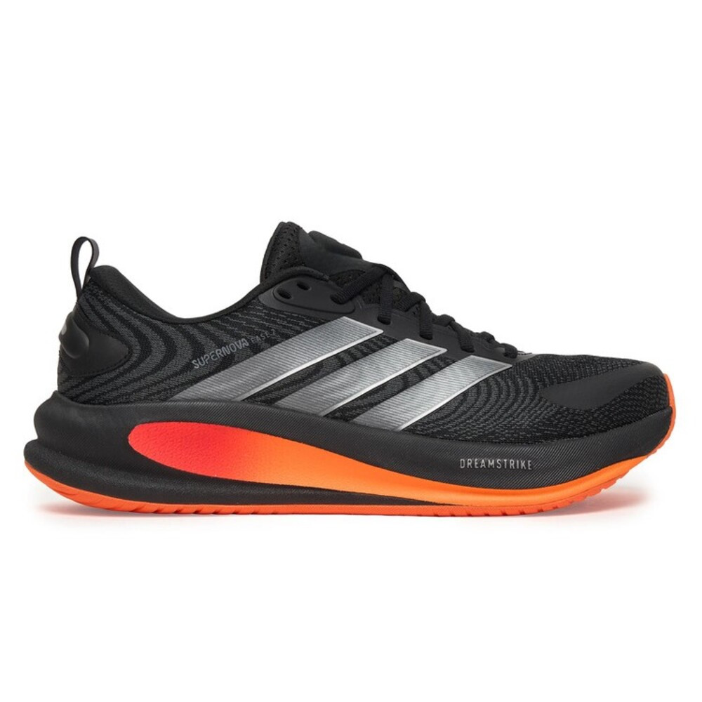Imagen ZAPATILLAS ADIDAS SUPERNOVA EASE 2 NEGRO GRIS SILVER NARANJA JQ4335 RUNNING HOMBRE