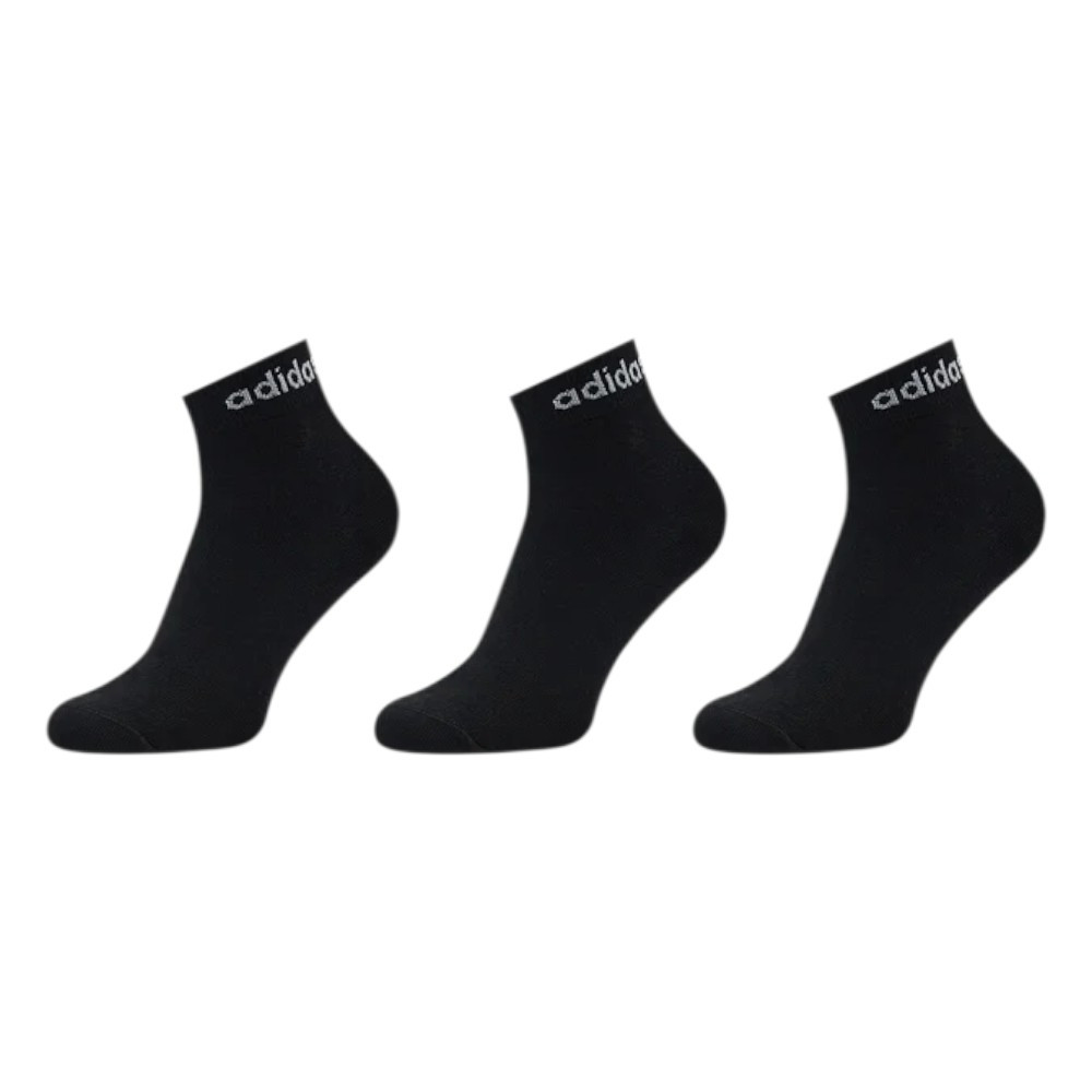 Imagen CALCETINES ADIDAS LINEAR ANKLE PACK 3 UNDS NEGRO IC1305 MEDIA ALTURA HOMBRE MUJER