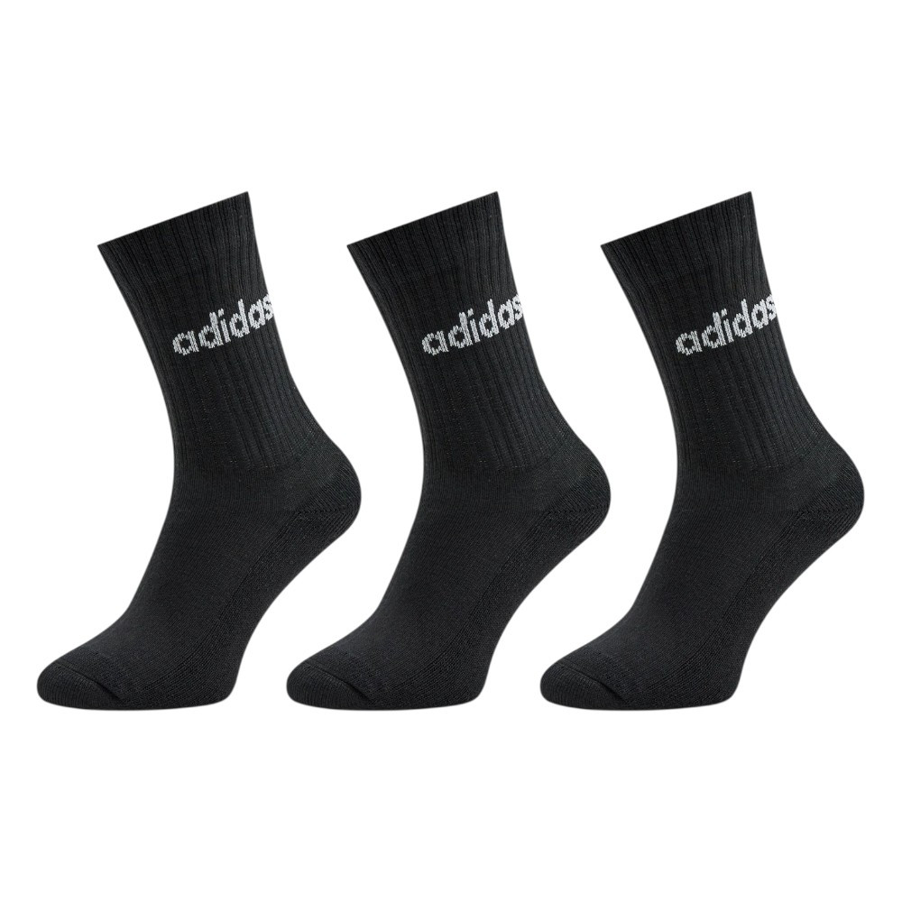 Imagen CALCETINES ADIDAS C LIN CREW LINEAR 3 PARES NEGRO IC1301 UNISEX